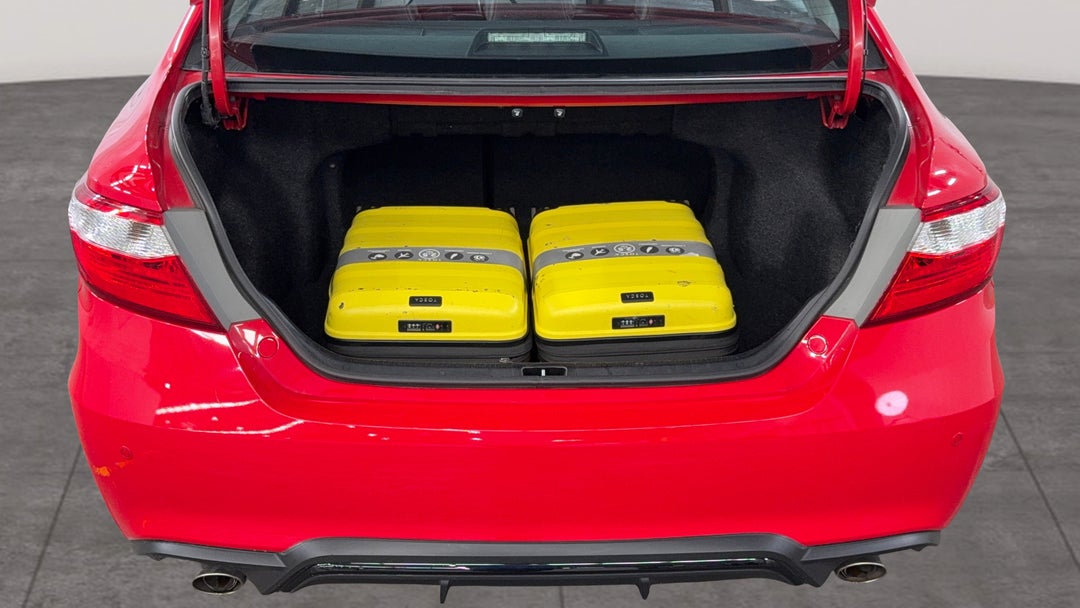 Boot Inside View with Luggage