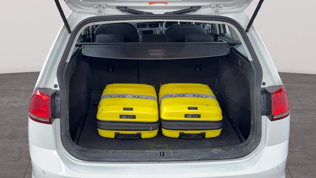 Boot Inside View with Luggage
