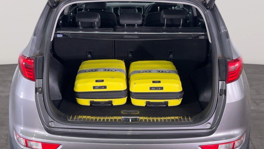 Boot Inside View with Luggage