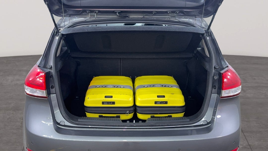 Boot Inside View with Luggage