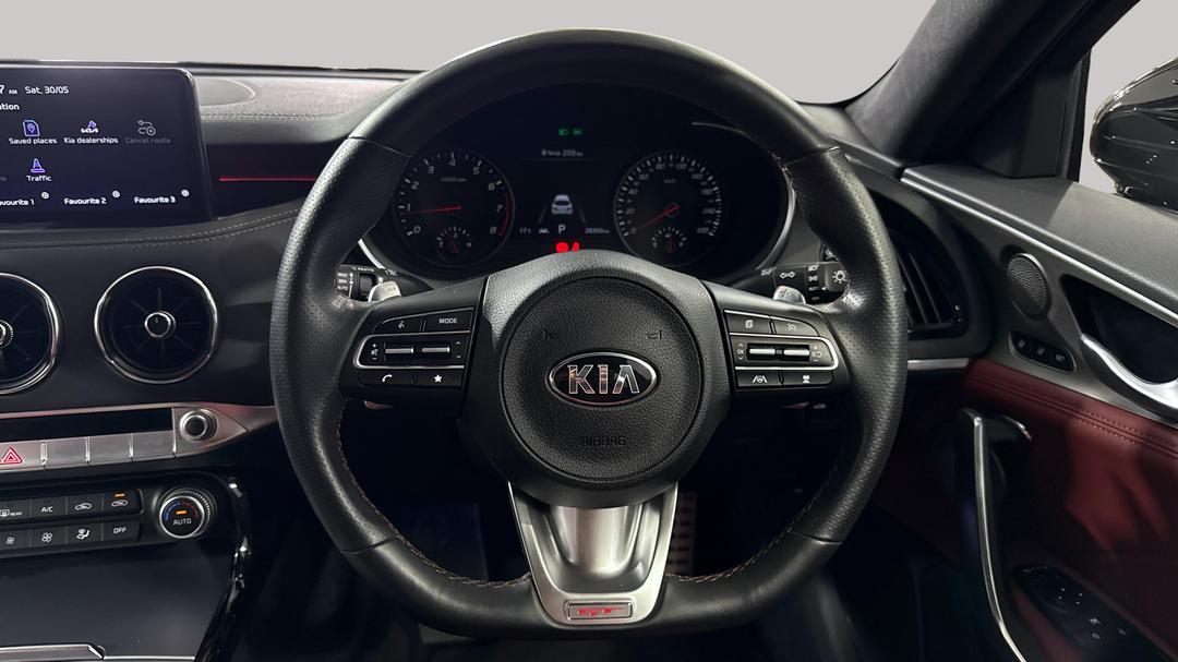 2021 Kia Stinger Gt (red Leather), Automatic, 28350 km, Steering Wheel Close-up