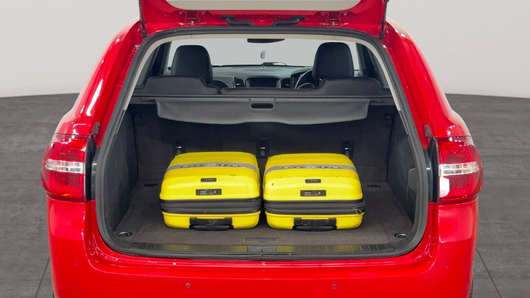 Boot Inside View with Luggage