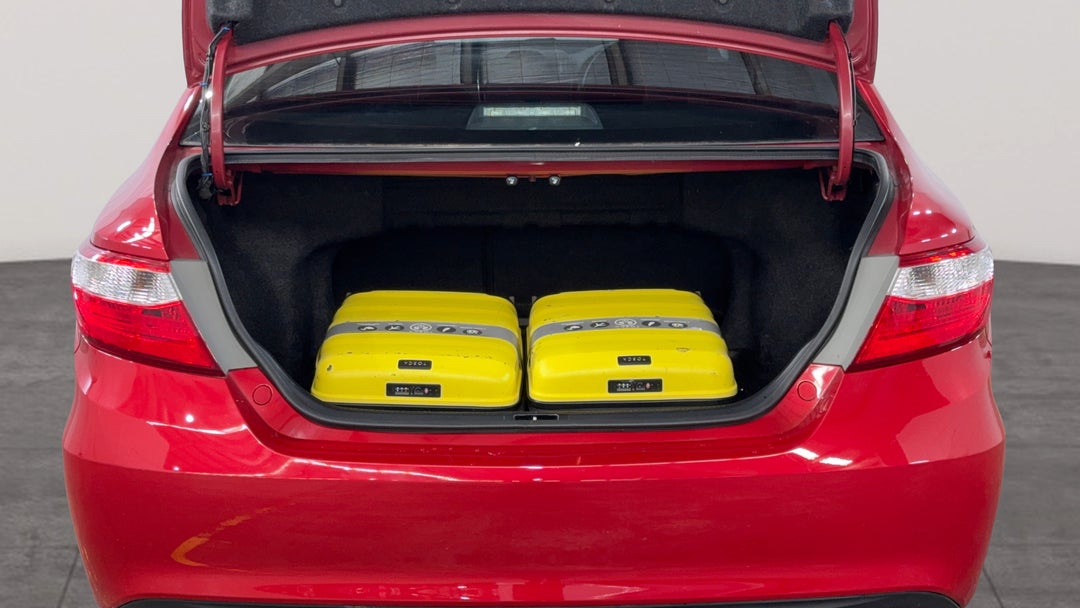 Boot Inside View with Luggage