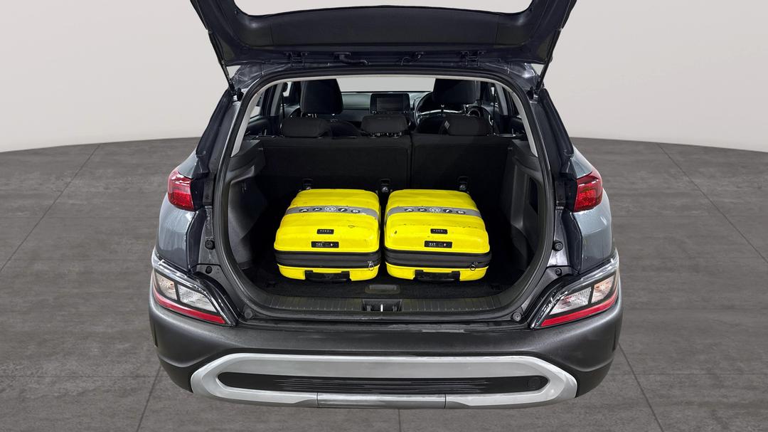 2022 Hyundai Kona (FWD), Automatic, 85105 km, Boot Inside View with Luggage