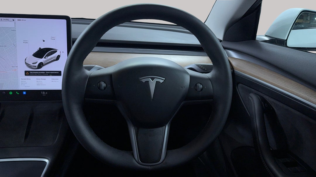 2021 Tesla Model 3 Standard Range Plus RWD, Automatic, 56712 km, Steering Wheel Close-up