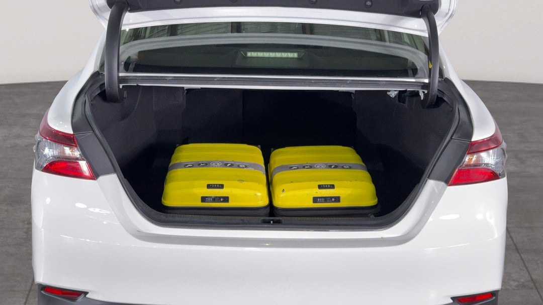 Boot Inside View with Luggage