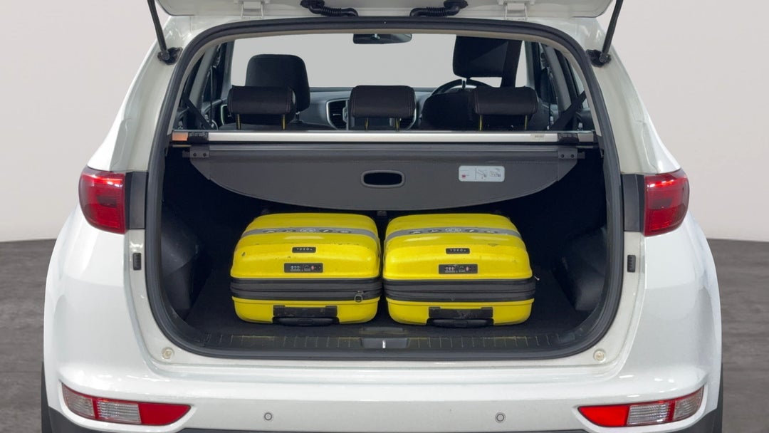 Boot Inside View with Luggage