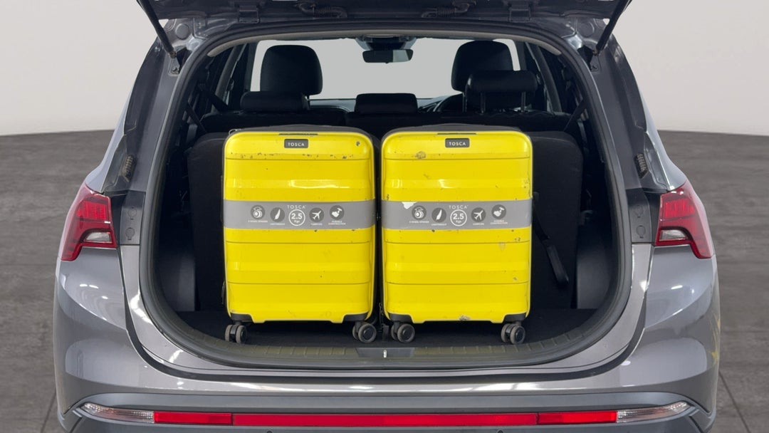 Boot Inside View with Luggage