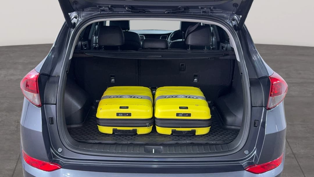 Boot Inside View with Luggage