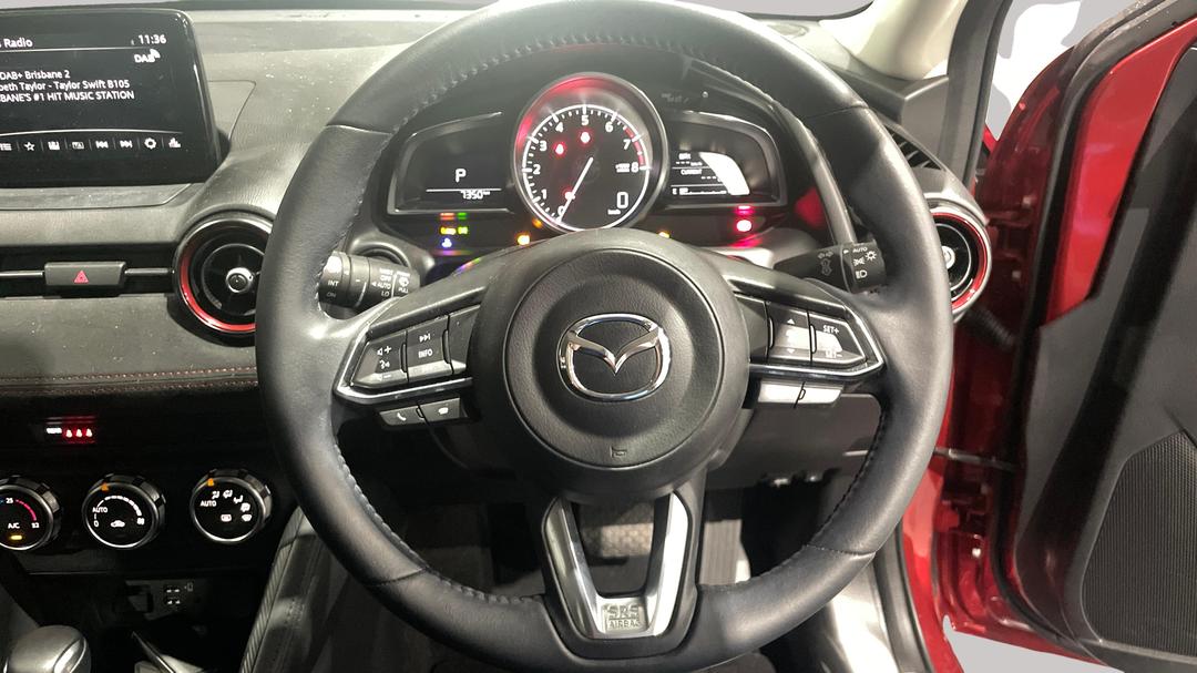 2024 Mazda Mazda2 G15 Gt, Automatic, 7350 km, Steering Wheel Close-up