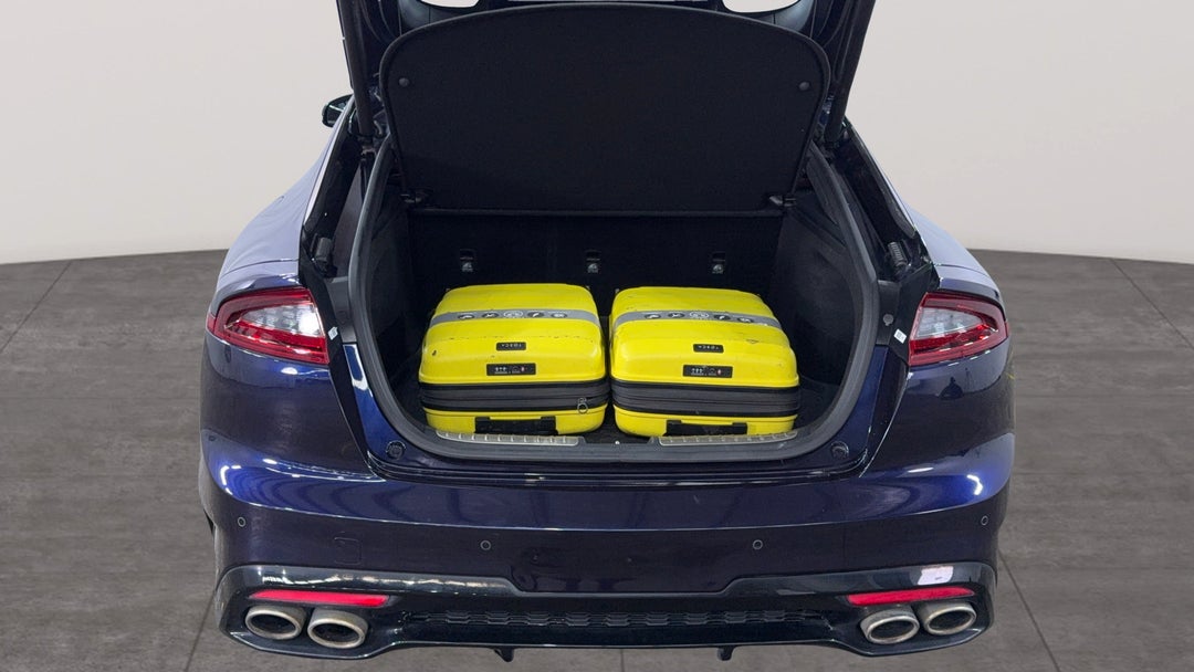 2019 Kia Stinger Gt (red Leather), Automatic, 122905 km, Boot Inside View with Luggage