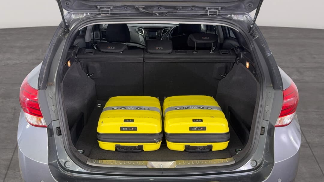 Boot Inside View with Luggage