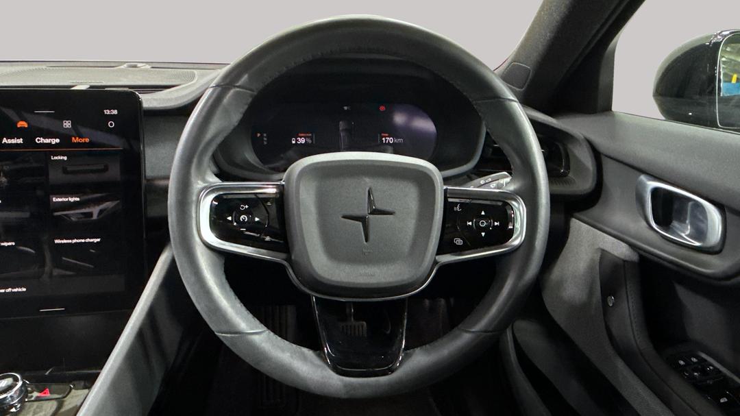 2022 Polestar 2 Long Range Single Motor 78kwh, Automatic, 39471 km, Steering Wheel Close-up