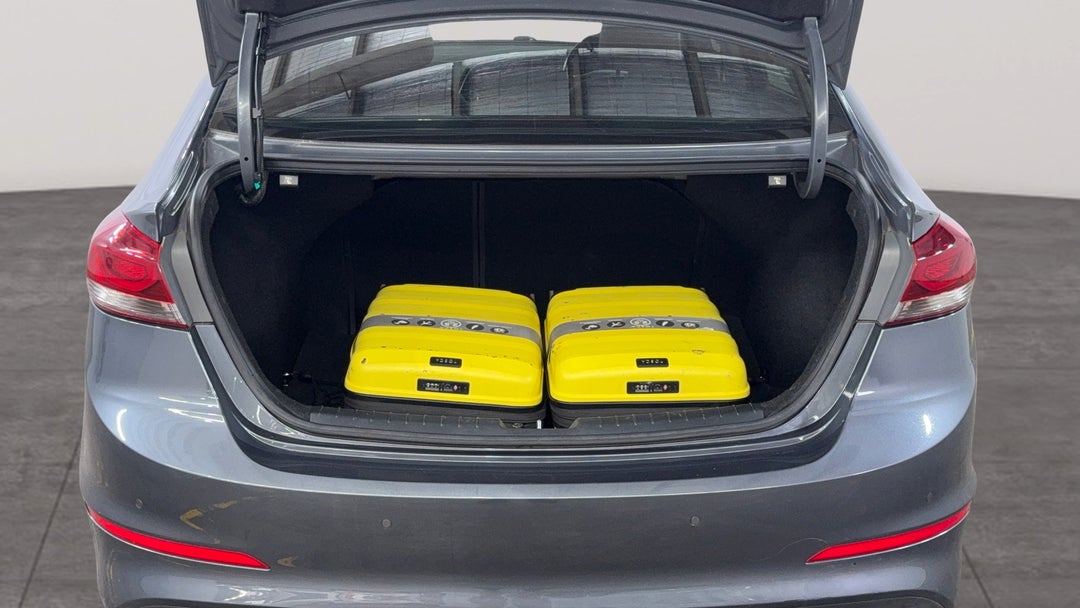 Boot Inside View with Luggage