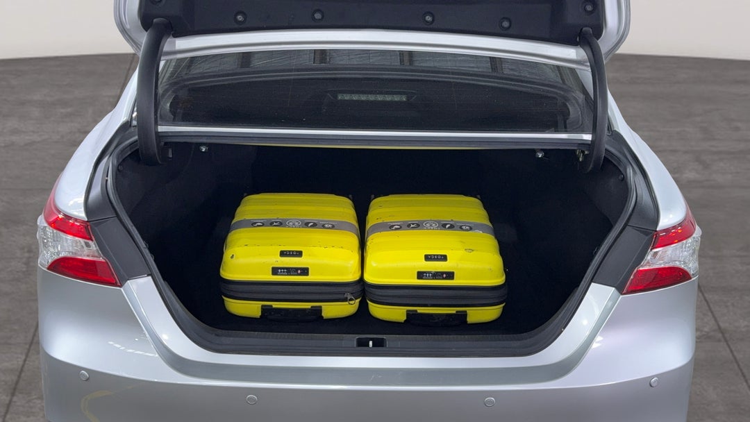Boot Inside View with Luggage