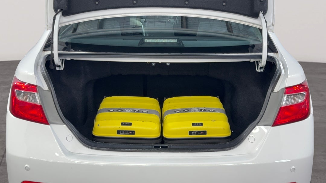 Boot Inside View with Luggage