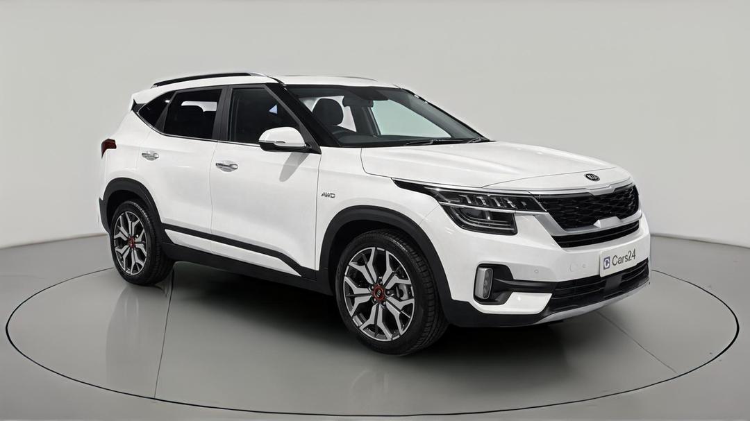 2021 Kia Seltos Gt-line (AWD), Automatic, 30349 km, Right Front Diagonal (45- Degree) View