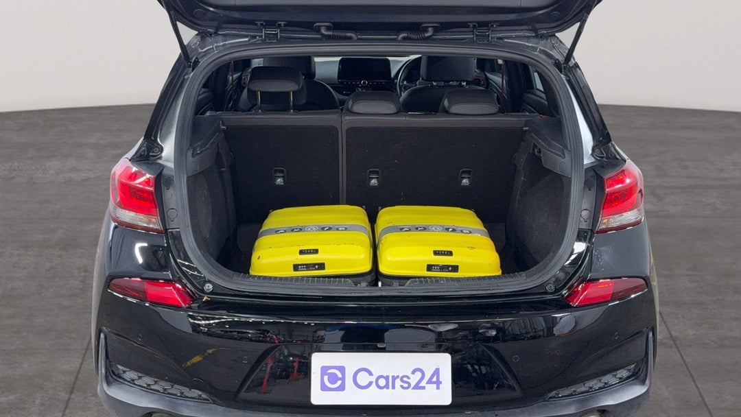 Boot Inside View with Luggage