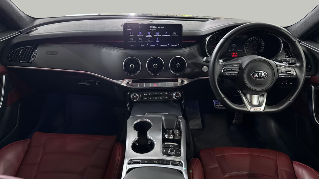 2021 Kia Stinger Gt (red Leather), Automatic, 28350 km, Dashboard View