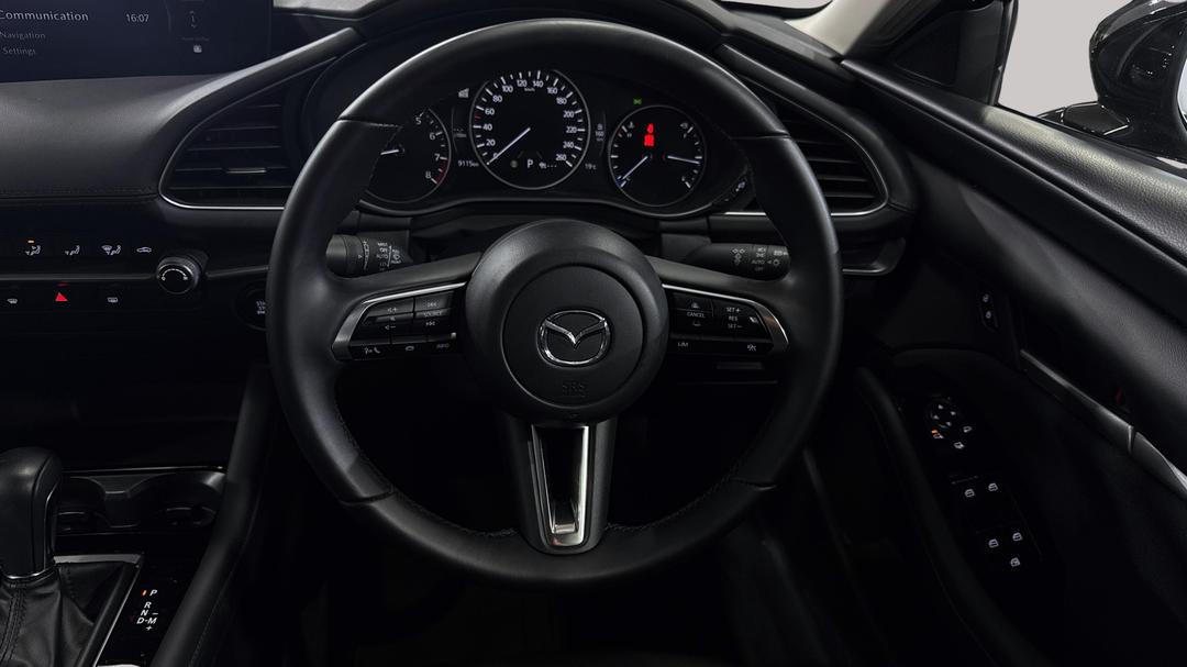 2025 Mazda 3 G20 Pure, Automatic, 9115 km, Steering Wheel Close-up