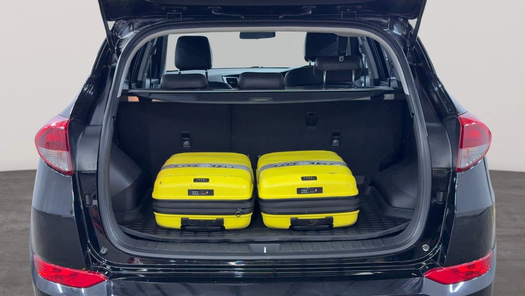 Boot Inside View with Luggage