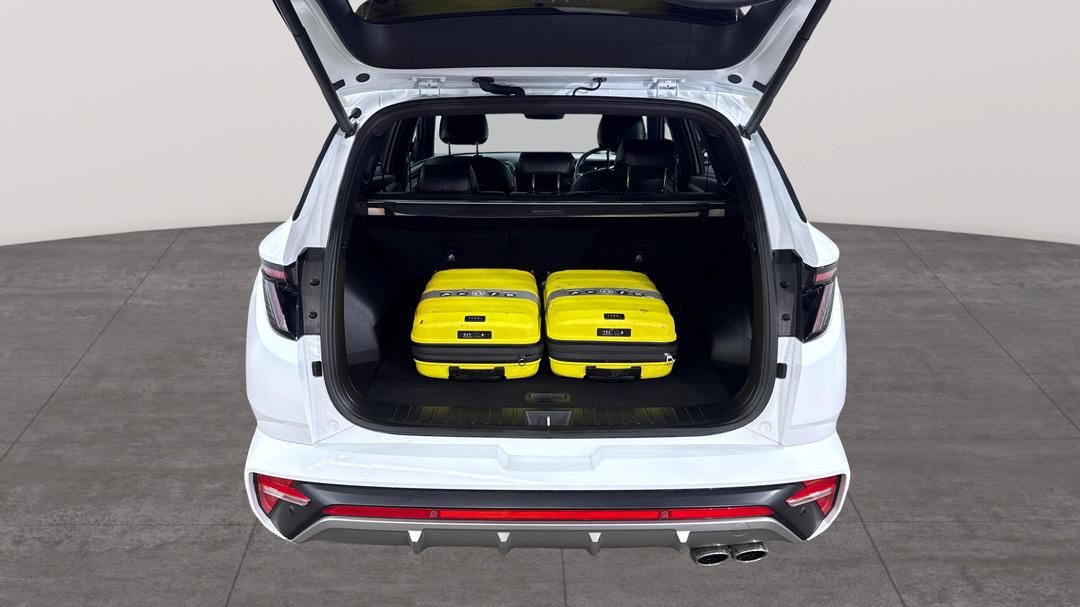 2023 Hyundai Tucson Highlander N Line (AWD), Automatic, 25244 km, Boot Inside View with Luggage