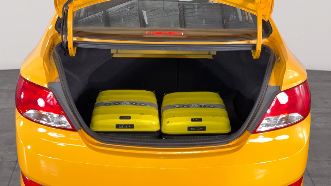 Boot Inside View with Luggage