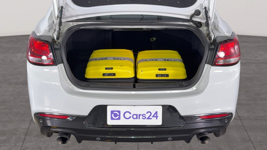 Boot Inside View with Luggage