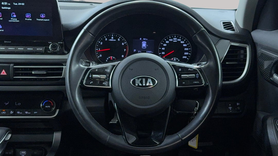 2019 Kia Seltos Sport (FWD), Automatic, 57804 km, Steering Wheel Close-up