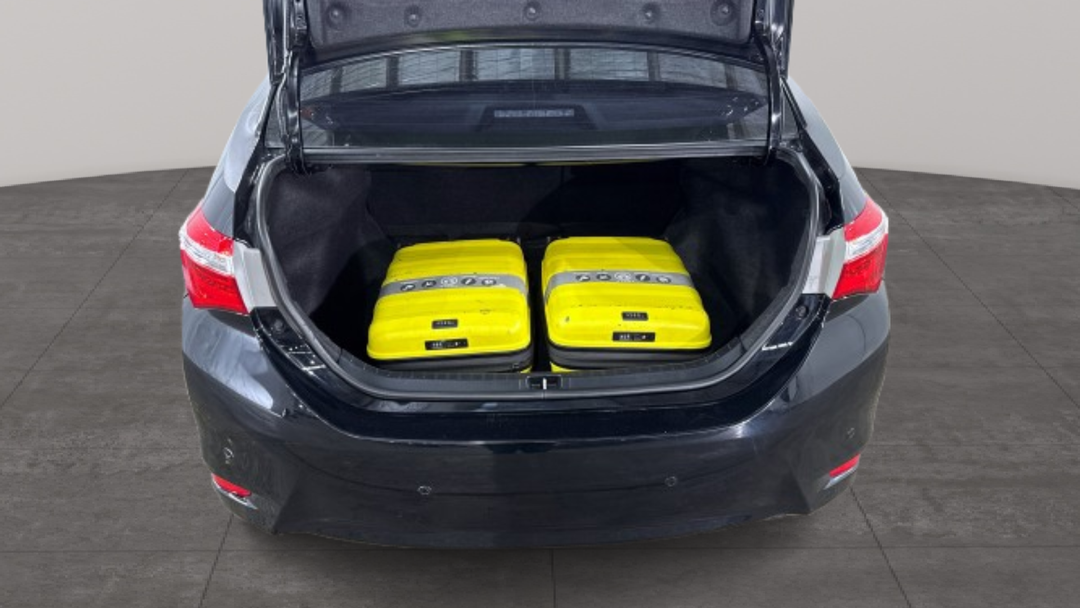 2015 Toyota Corolla Sx, Automatic, 138624 km, Boot Inside View with Luggage