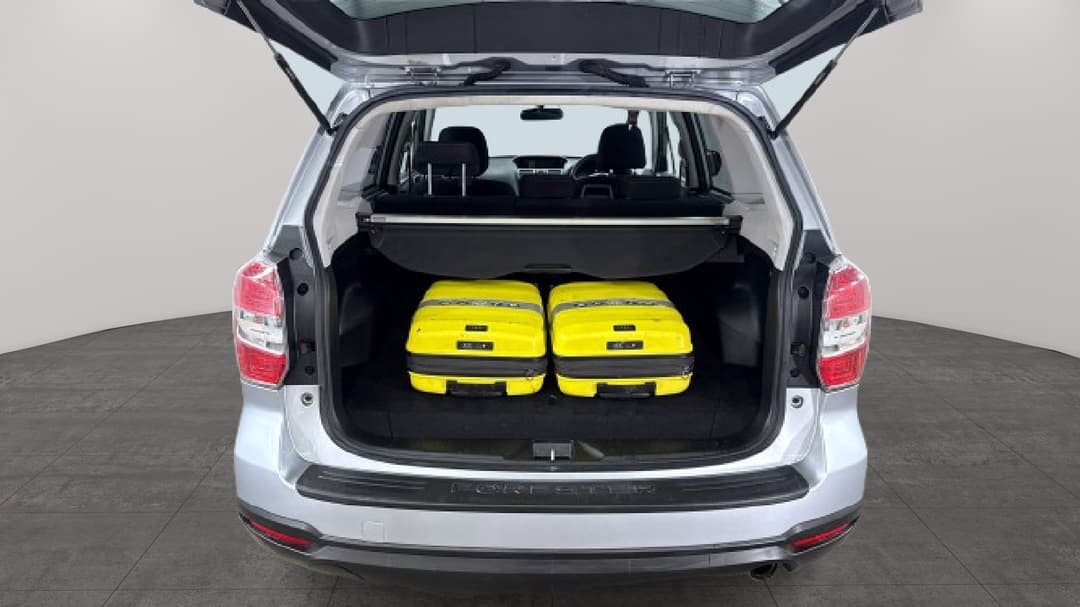 Boot Inside View with Luggage