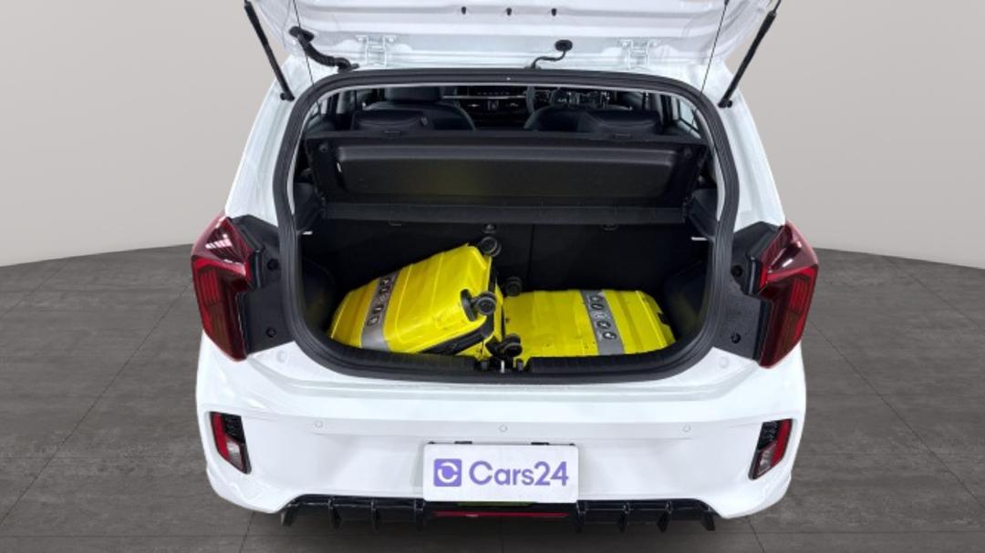 2025 Kia Picanto Gt Line (pe2), Manual, 5629 km, Boot Inside View with Luggage