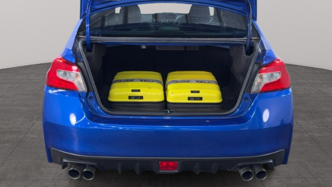 2016 Subaru WRX Premium (AWD), Manual, 137246 km, Boot Inside View with Luggage