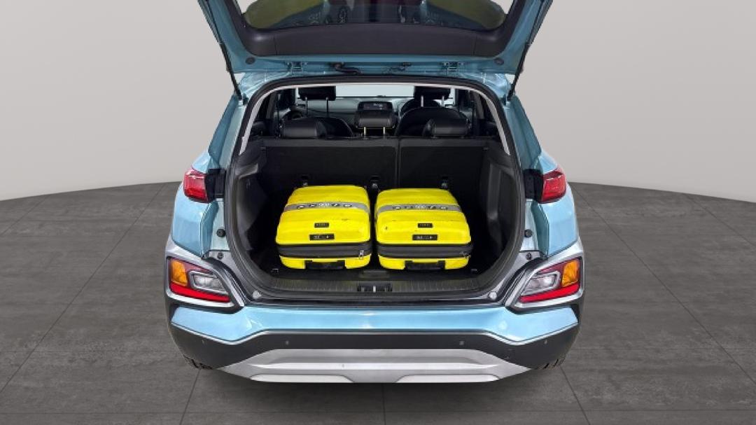 2019 Hyundai Kona Elite (FWD), Automatic, 117132 km, Boot Inside View with Luggage