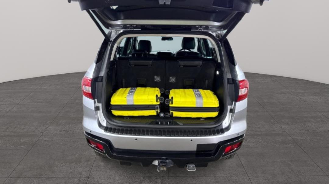 2021 Ford Everest Sport (4WD), Automatic, 95884 km, Boot Inside View with Luggage