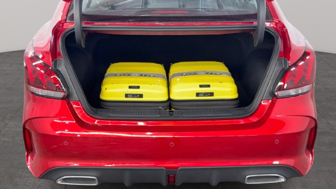 Boot Inside View with Luggage