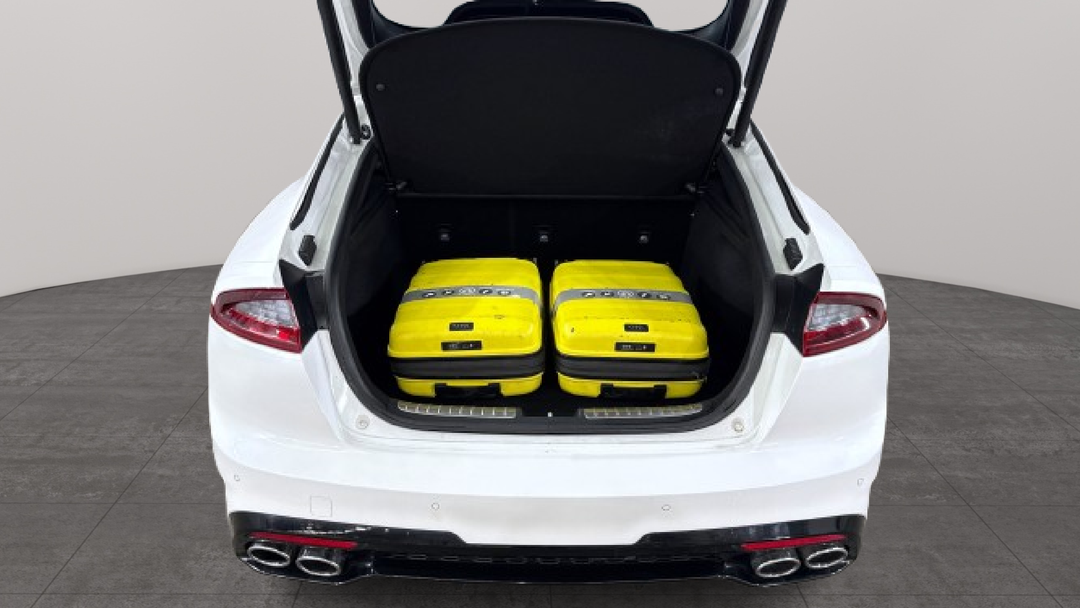 2019 Kia Stinger Gt (black Leather), Automatic, 141621 km, Boot Inside View with Luggage