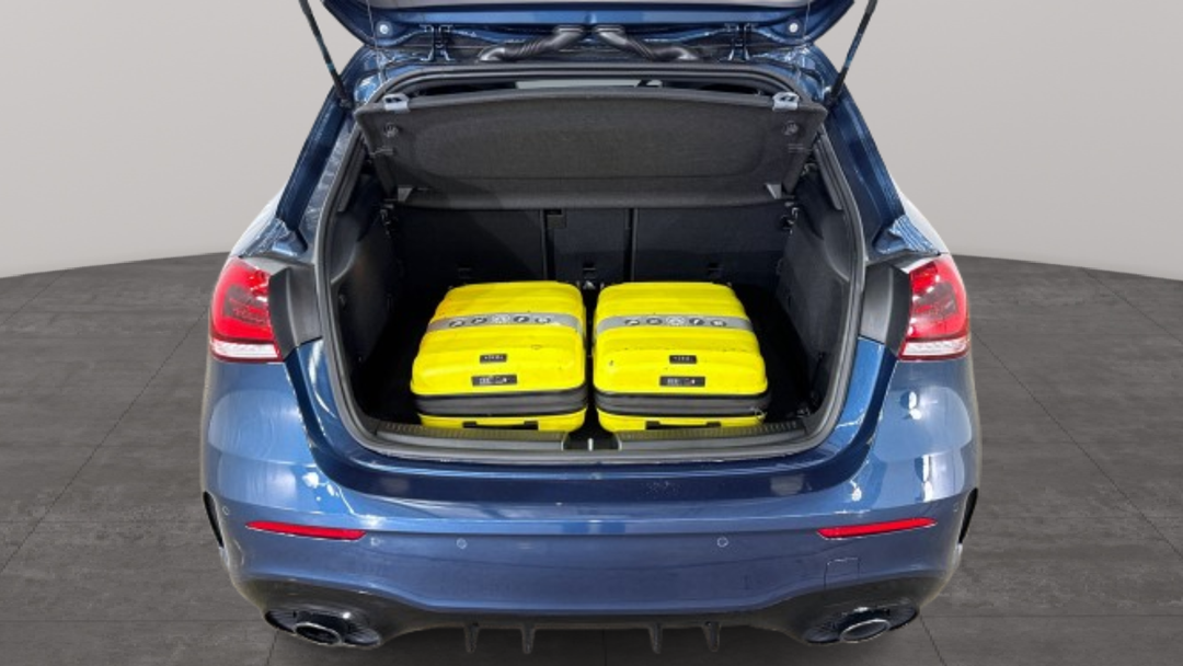 2019 Mercedes-amg A35 4matic, Automatic, 40191 km, Boot Inside View with Luggage