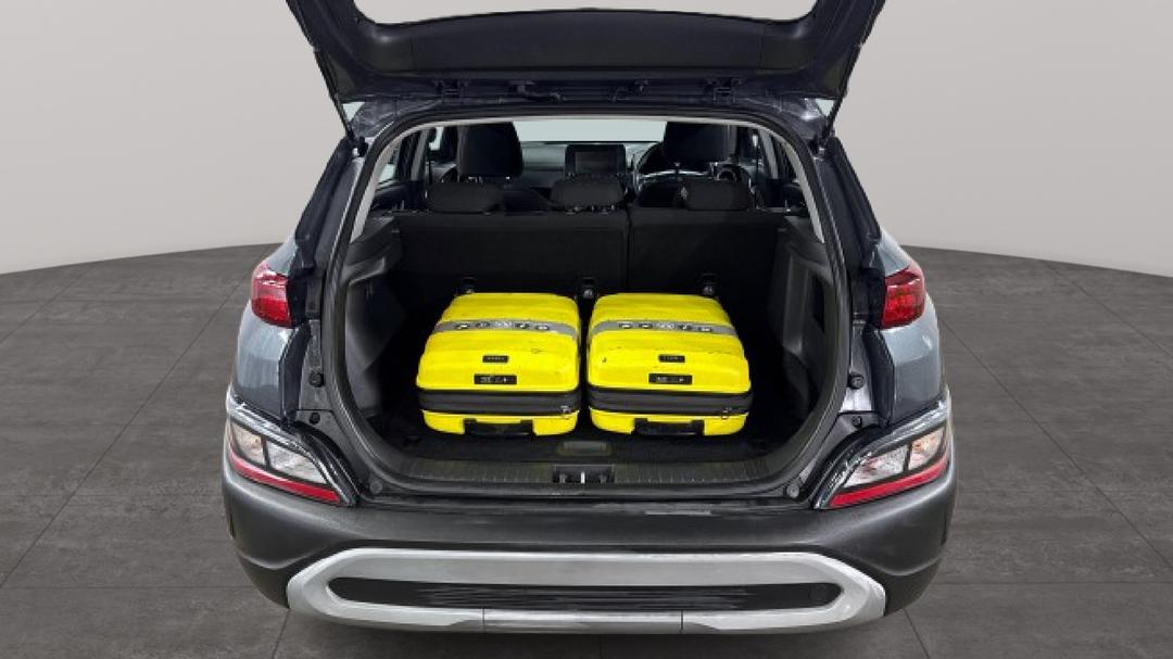 2022 Hyundai Kona (FWD), Automatic, 85105 km, Boot Inside View with Luggage