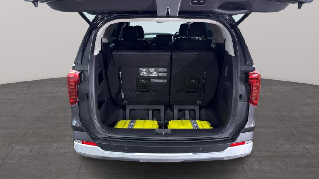 2025 Kia Carnival Sport+, Automatic, 3216 km, Boot Inside View with Luggage