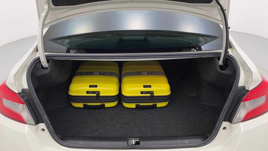 Boot Inside View with Luggage