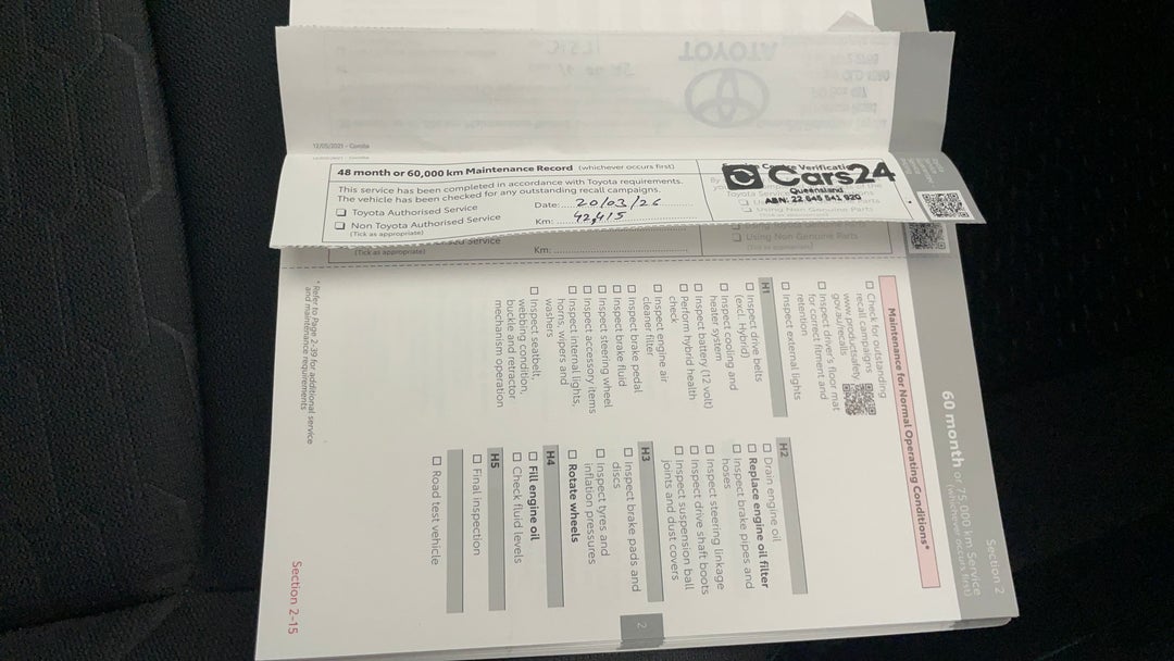 2021 Toyota Corolla Ascent Sport Hybrid, Automatic, 42421 km, Service History