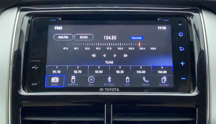 2018 Toyota YARIS V CVT, Petrol, Automatic, 18,392 km, Infotainment System