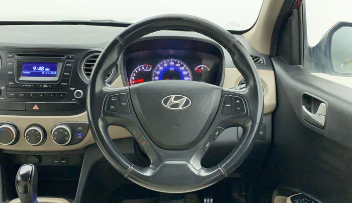 2015 Hyundai Grand i10 ASTA AT 1.2 KAPPA VTVT, Petrol, Automatic, 47,122 km, Steering Wheel Close Up