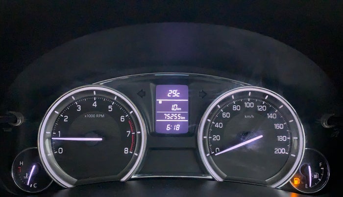 2017 Maruti Ciaz SIGMA 1.4 VVT, Petrol, Manual, 75,398 km, Odometer Image