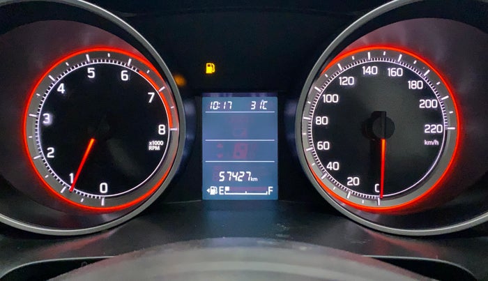 2019 Maruti Swift ZXI, Petrol, Manual, 57,427 km, Odometer Image