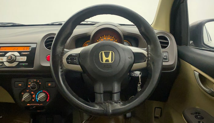 2012 Honda Brio V MT, Petrol, Manual, 61,764 km, Steering Wheel Close Up