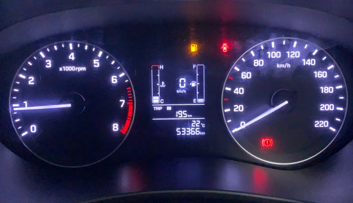 2017 Hyundai Elite i20 SPORTZ 1.2, Petrol, Manual, 53,433 km, Odometer View
