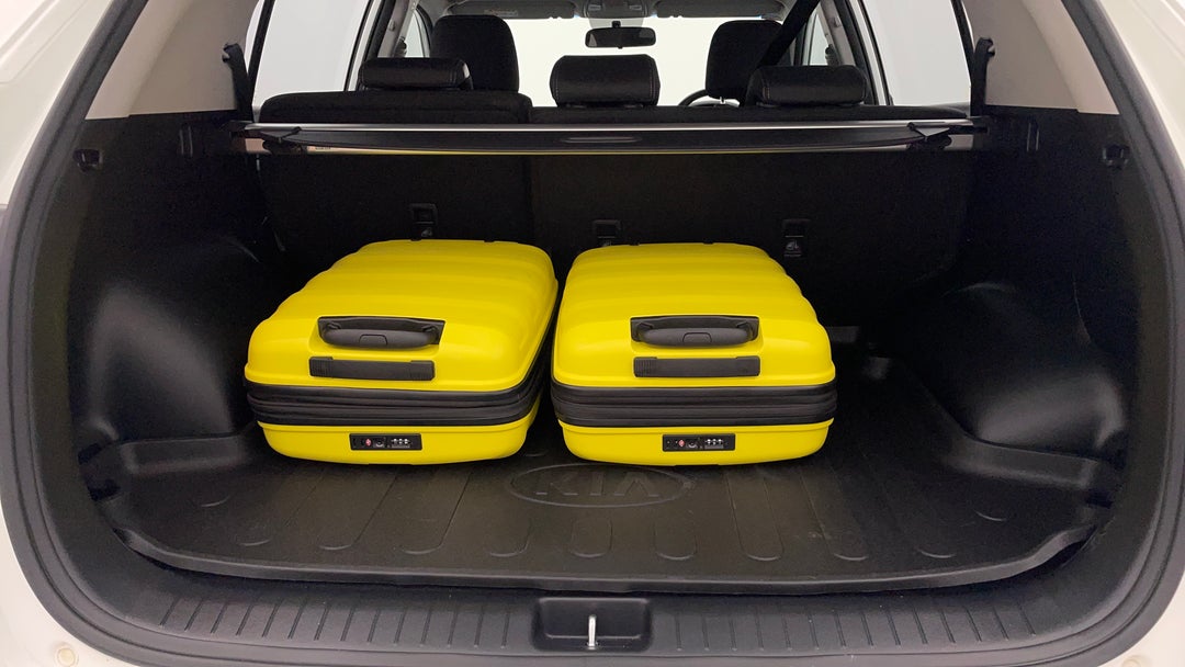 Boot Inside View with Luggage