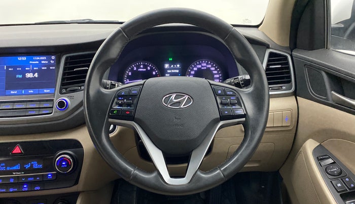 2019 Hyundai Tucson GLS 2WD AT PETROL, Petrol, Automatic, 1,00,239 km, Steering Wheel Close Up
